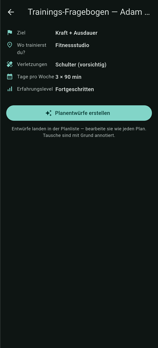 TrainHub — screen 4
