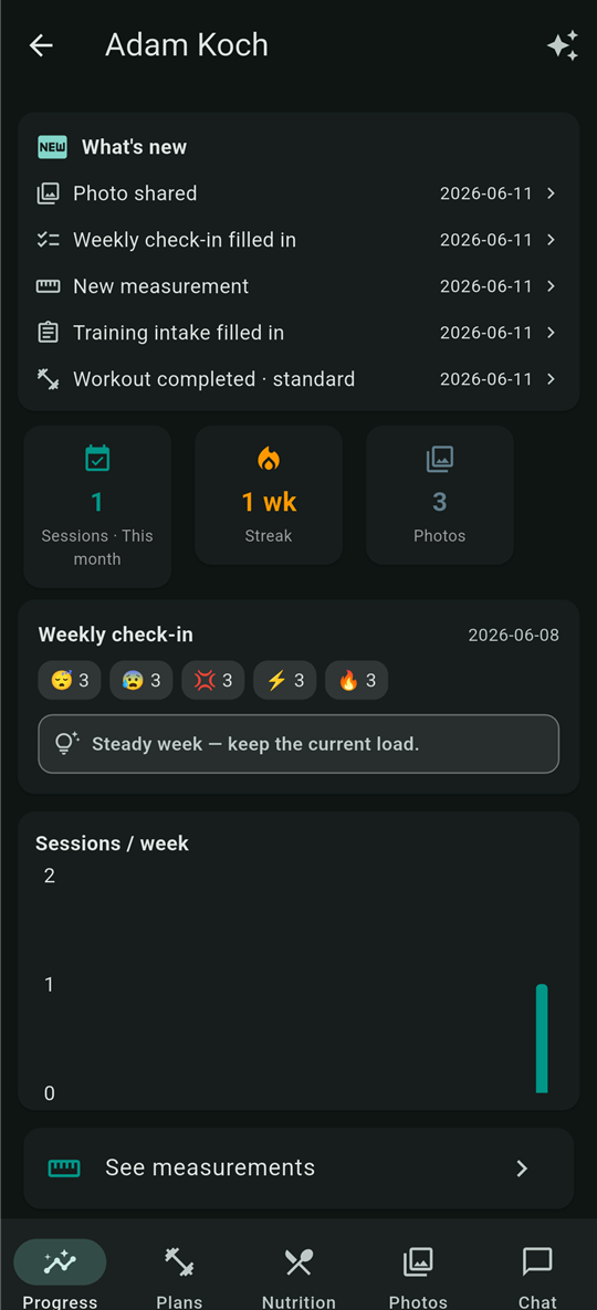 TrainHub — screen 5